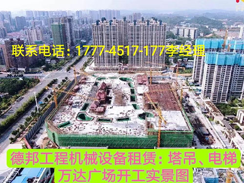 萬(wàn)達(dá)廣場(chǎng)、岳麓青城一二三期   租賃塔吊、電梯實(shí)情